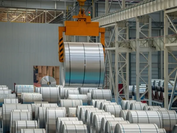 Crane installation on a production site