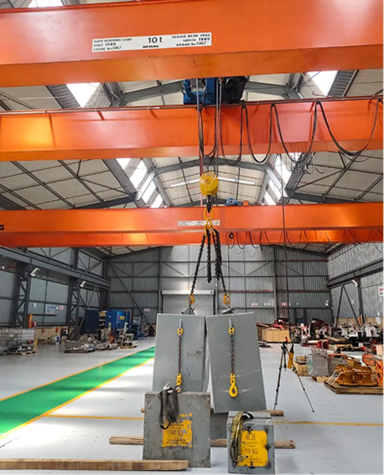 Statutory crane load testing